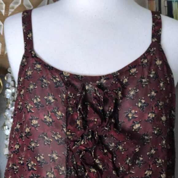 Vintage CAROLE LITTLE Ruffle Camisole - Picture 6 of 8